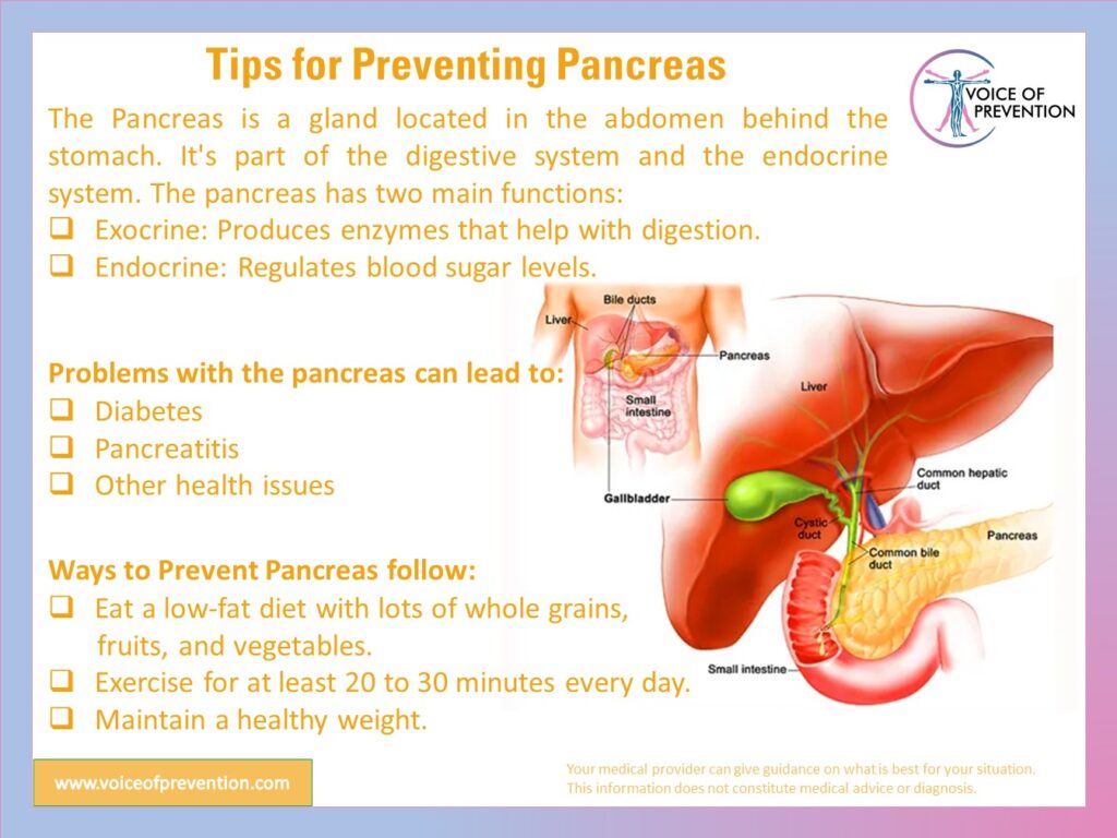 Tips for Preventing Pancreas
